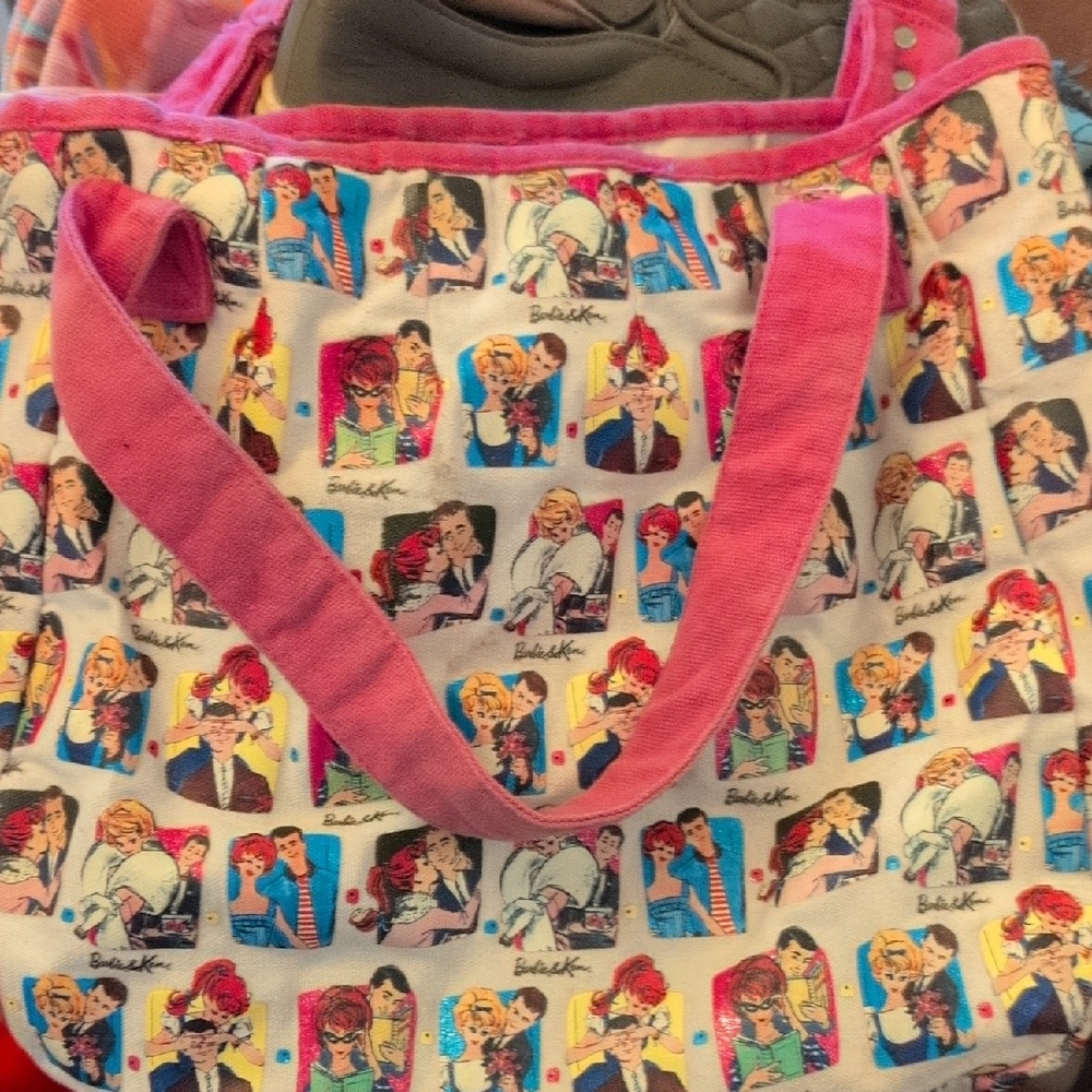Barbie Multicolor Comic Tote Bag